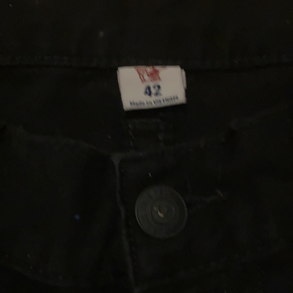 Black True Religion Jean Shorts - Picture 3 of 3